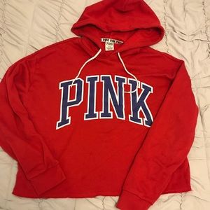 VS PINK CROPPED SWEATSHIRT